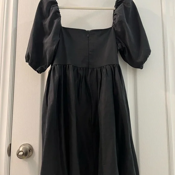 Smash + Tess X Jillian Harris Sunrise Mini Dress in Barely Black - SMALL NWT - Picture 3 of 7